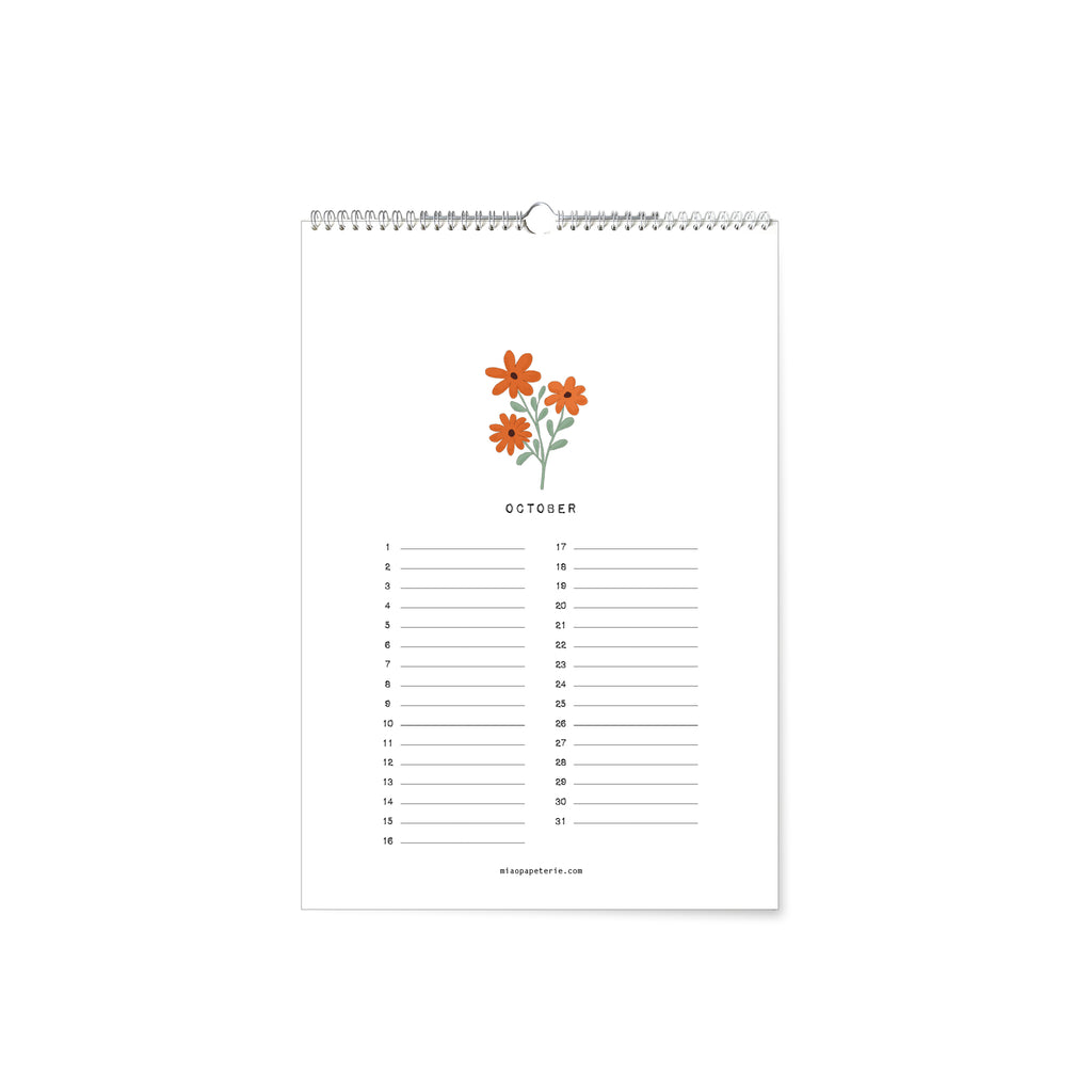 Flowers | Geburtstagskalender