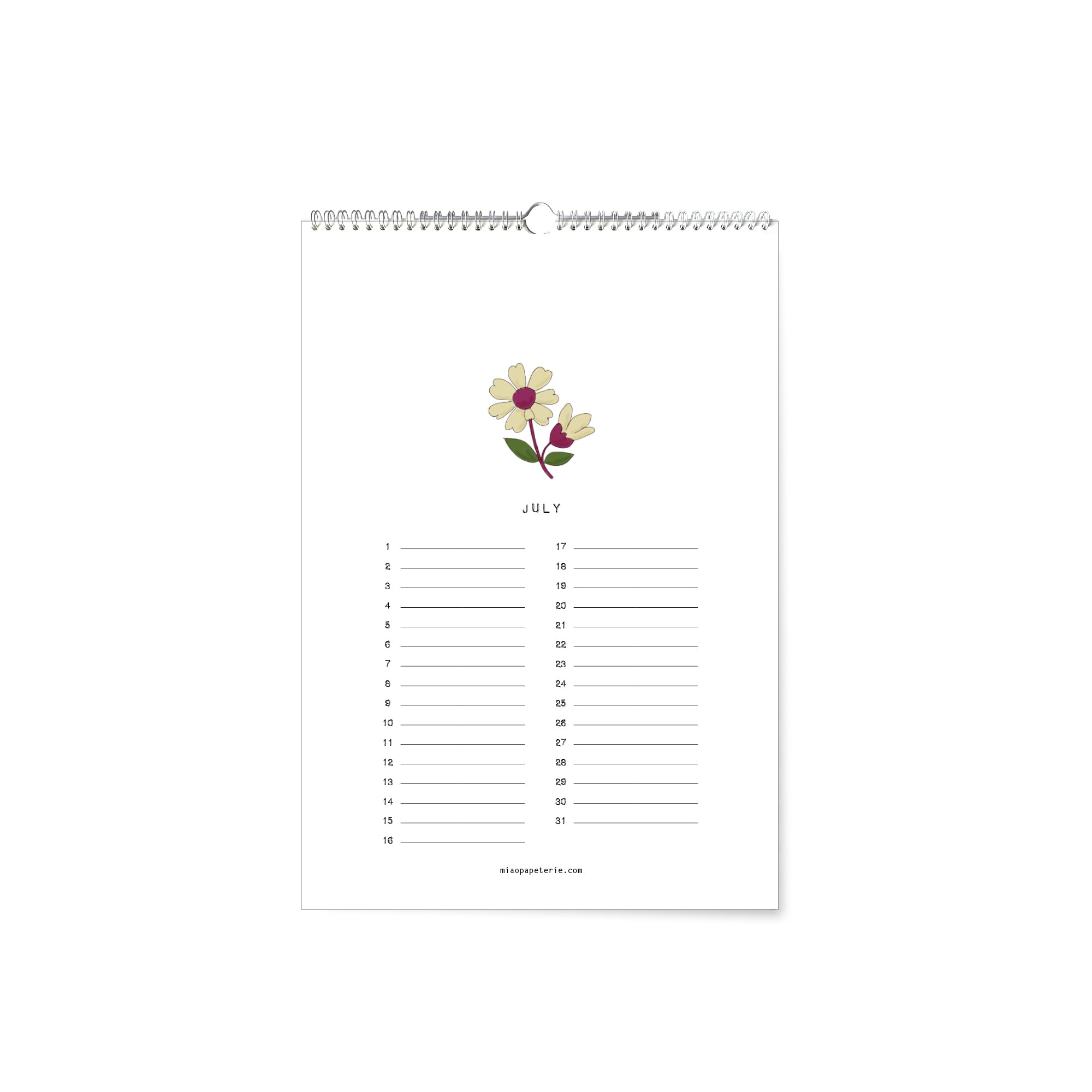Flowers | Geburtstagskalender