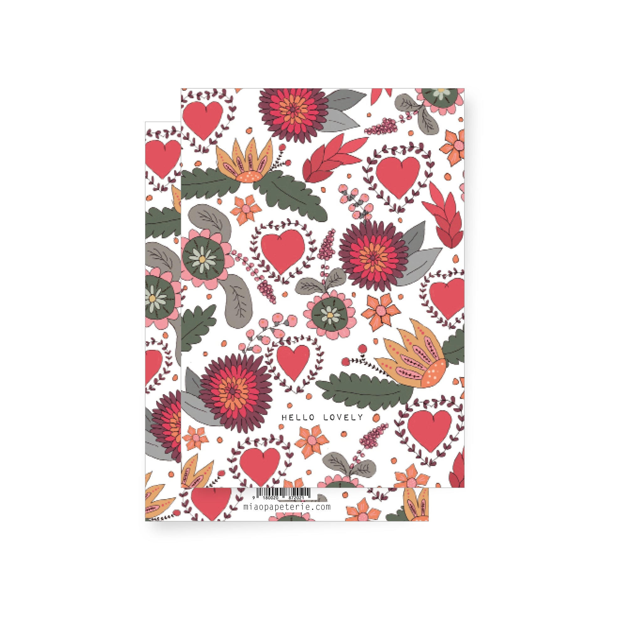 Pattern Heart | Folding Card