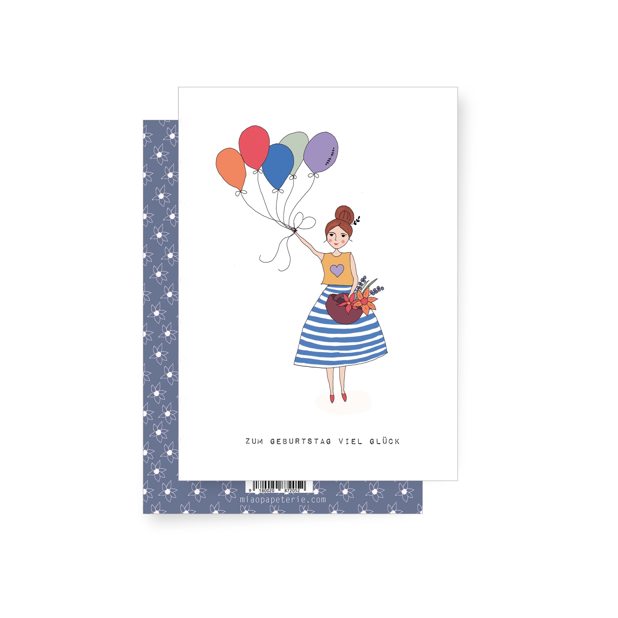 Dameballons | Klappkarte