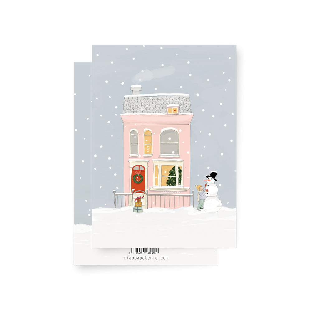 Weihnachtshaus | Klappkarte