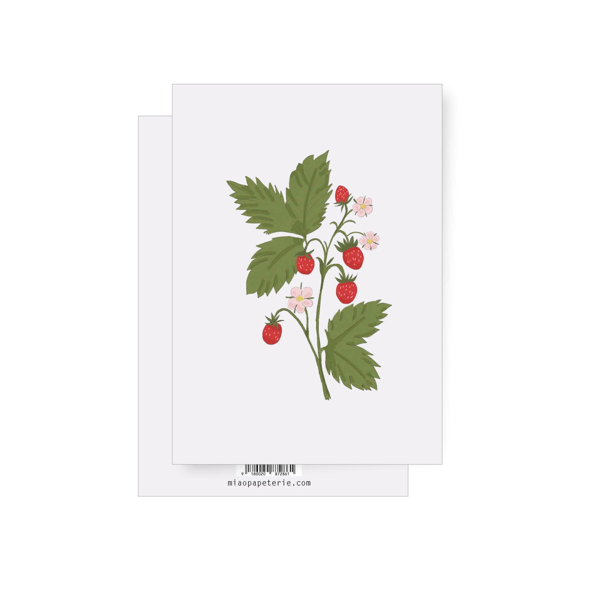 Erdbeere | Klappkarte