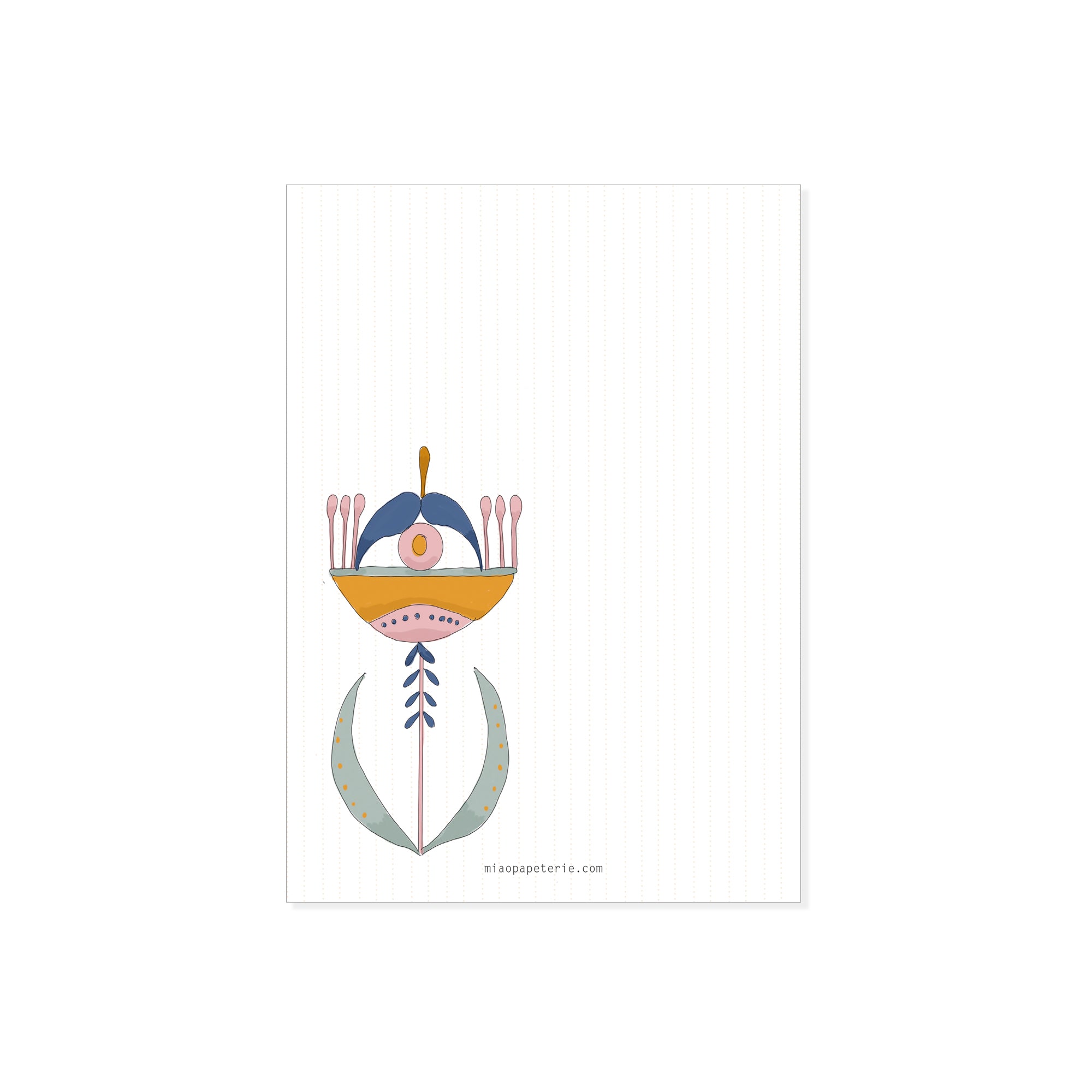 Retro Blumen | Notizblock