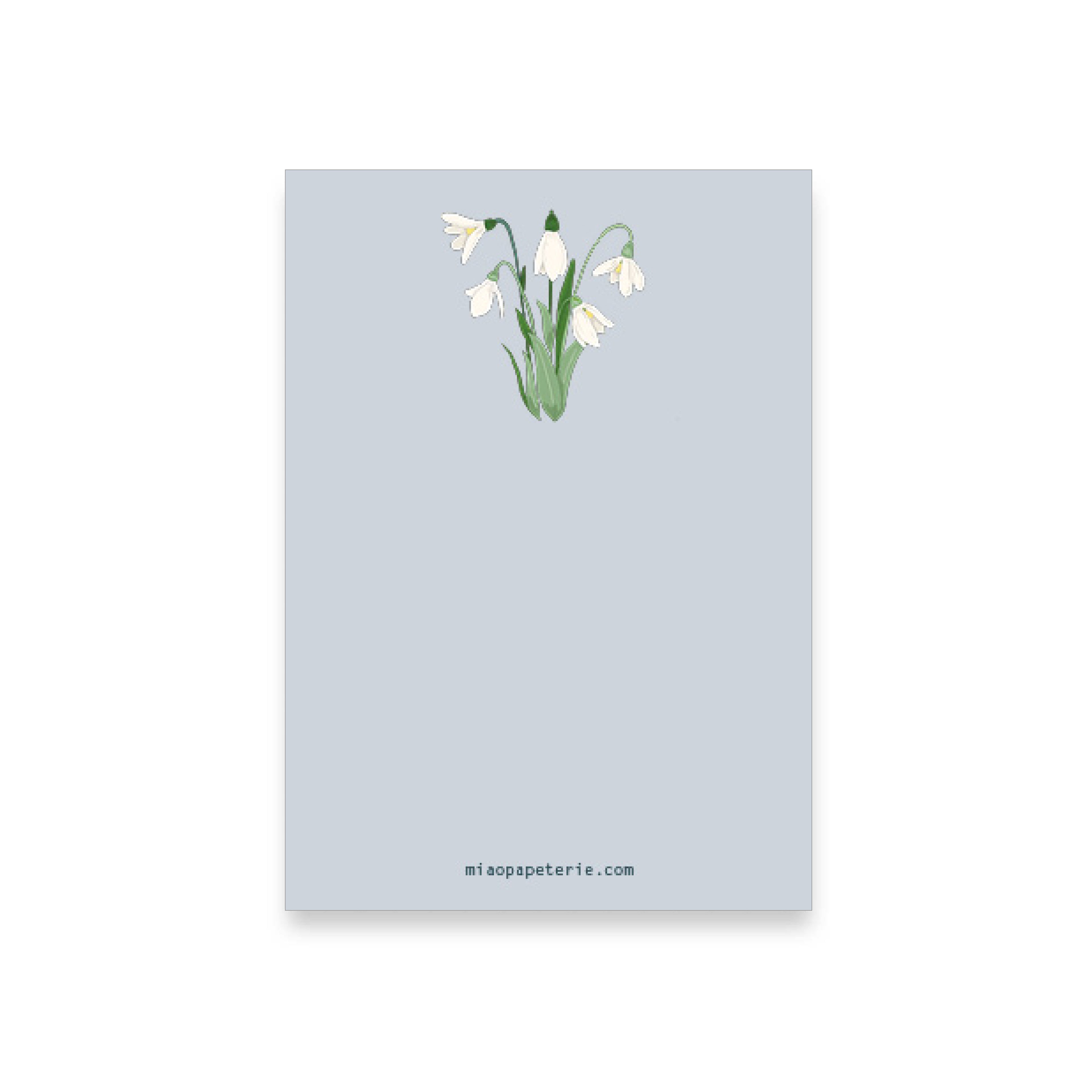 Schneeglockerl | Notizblock