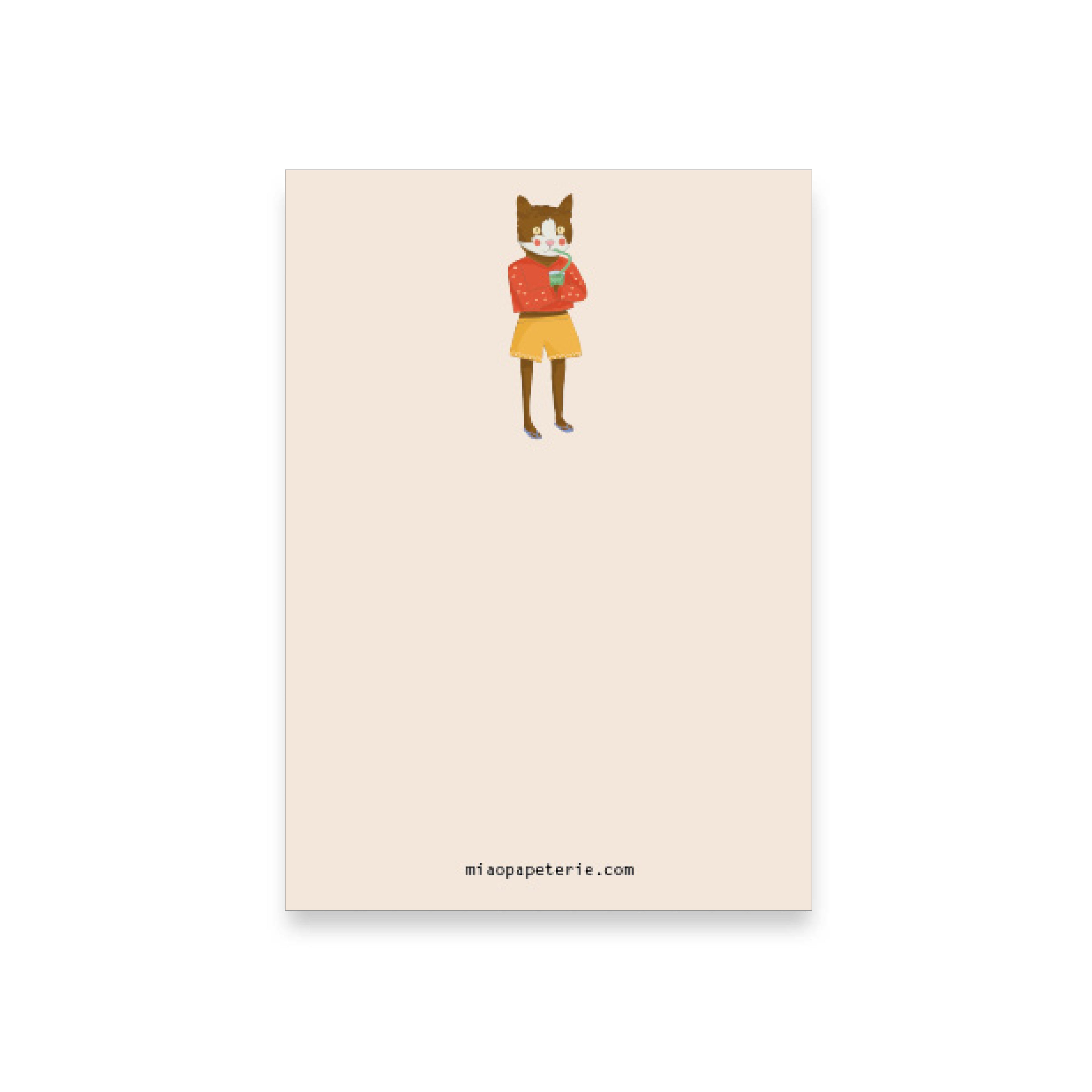Coole Sommerkatze | Notizblock
