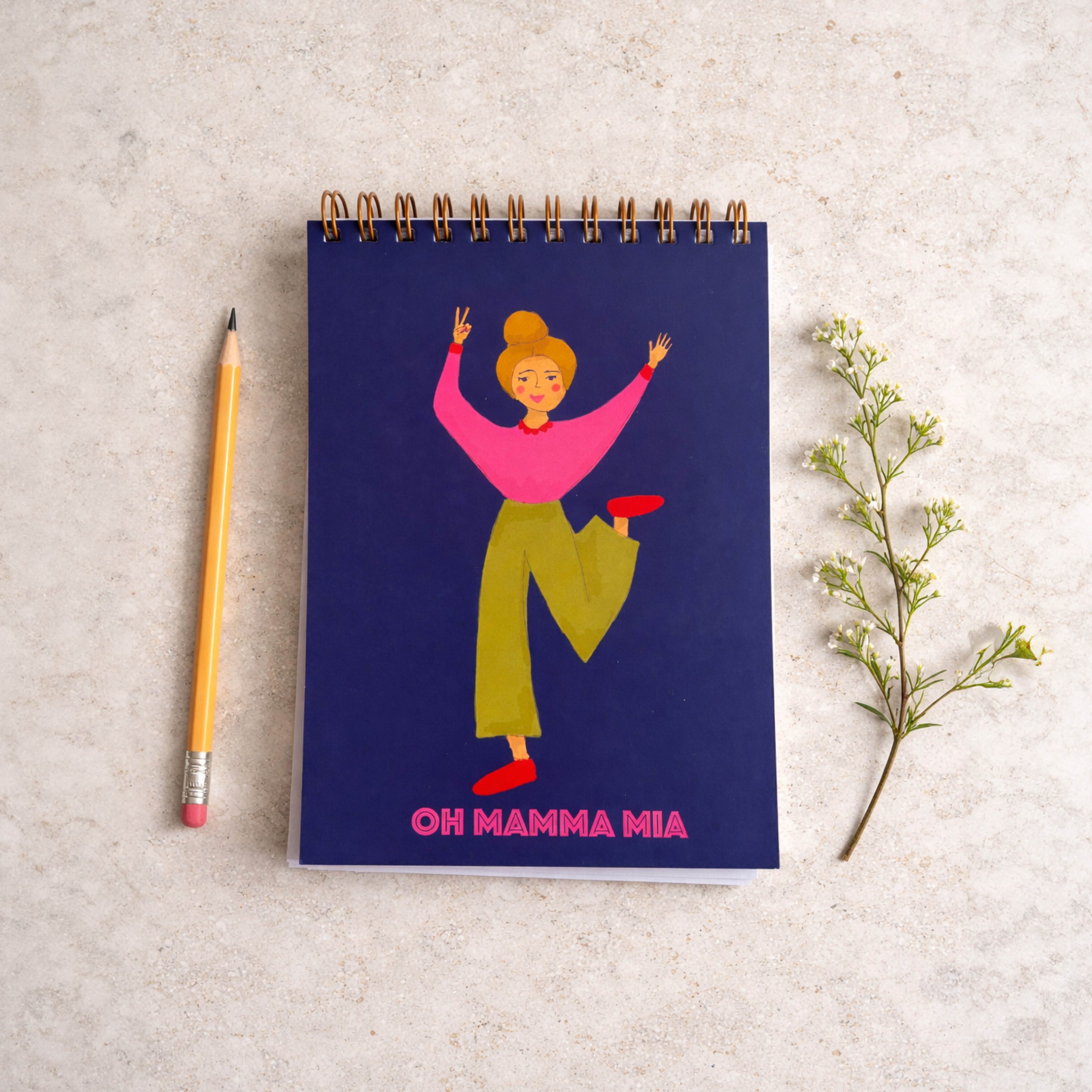 Mamma mia | Notizblock mit Spirale