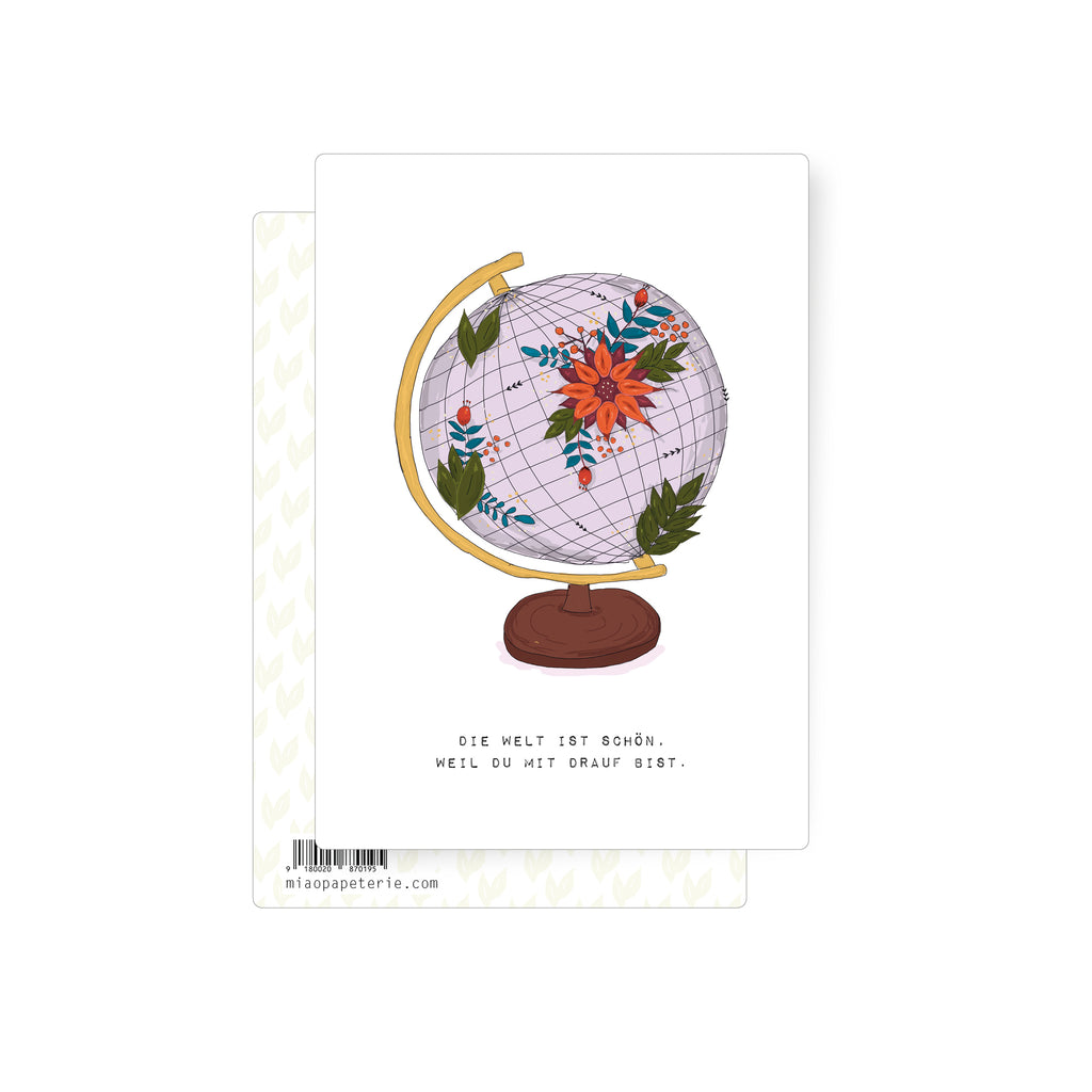 Globe | Postkarte