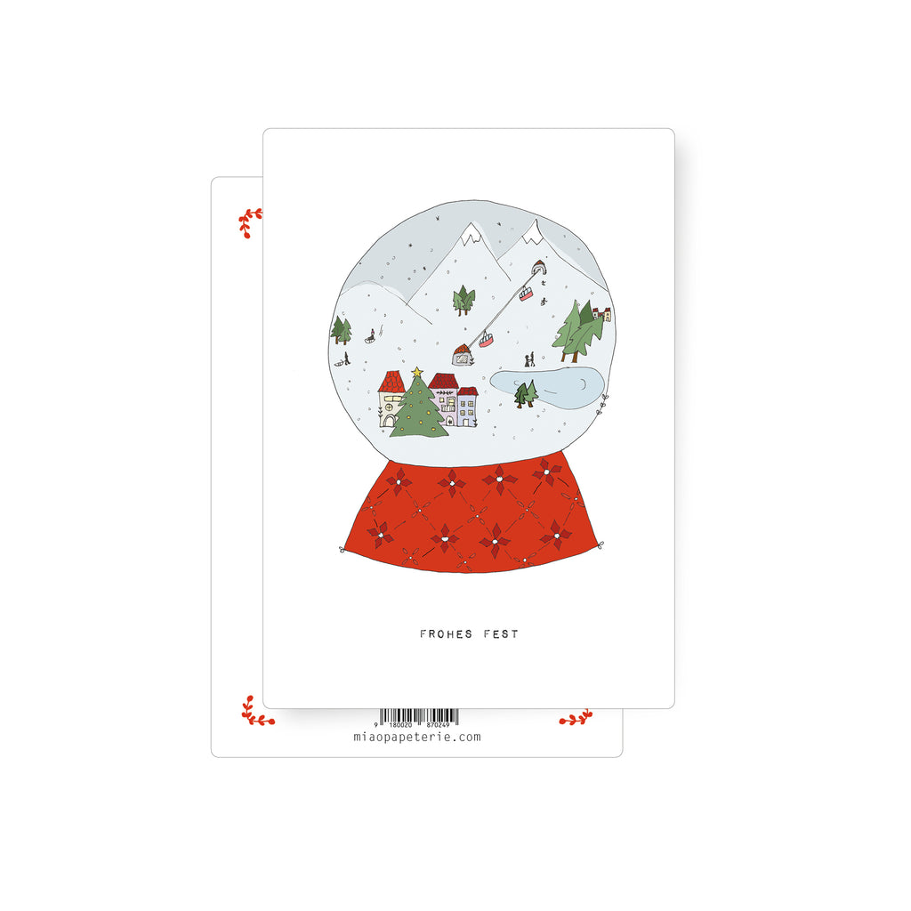 Schneekugel | Postkarte