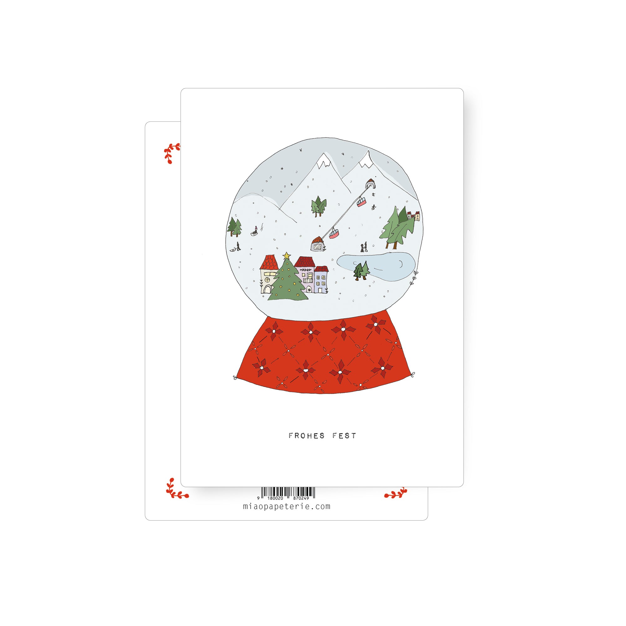 Schneekugel | Postkarte