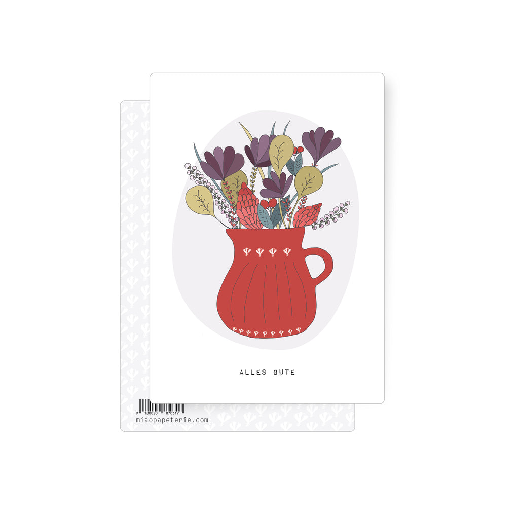 Blumenkrug | Postkarte
