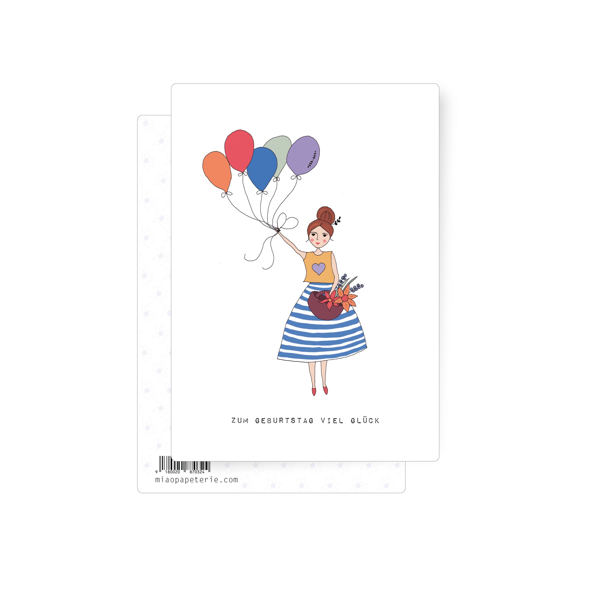 Dameballon | Postkarte