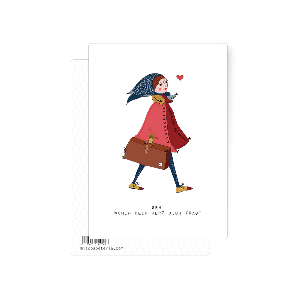 Geh | Postkarte