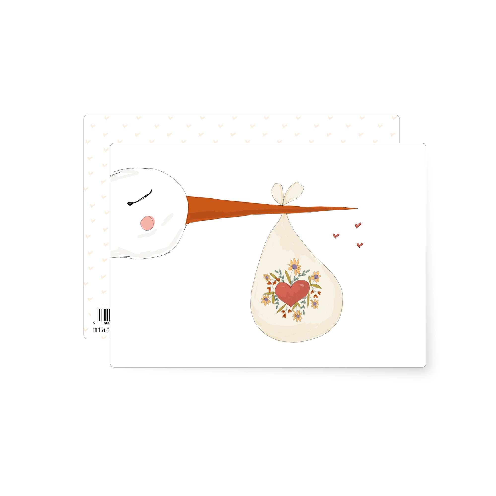 Storch | Postkarte