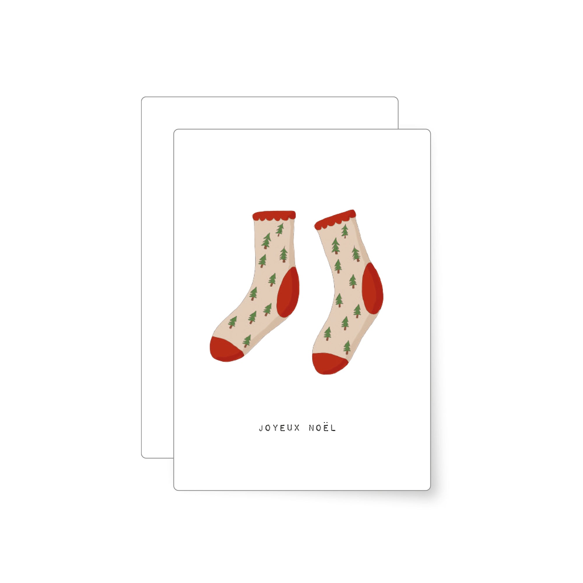 Weihnachtssocken | Postkarte
