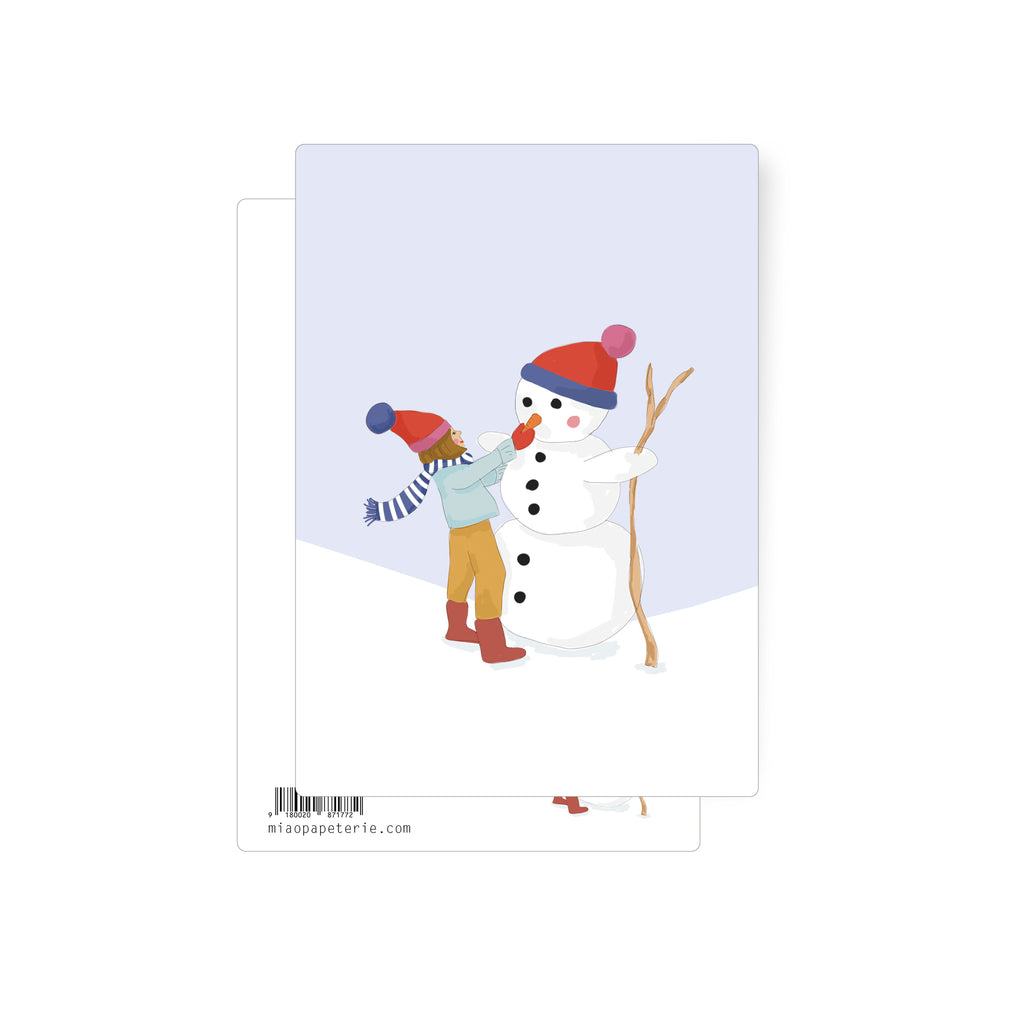 Schneemann | Postkarte