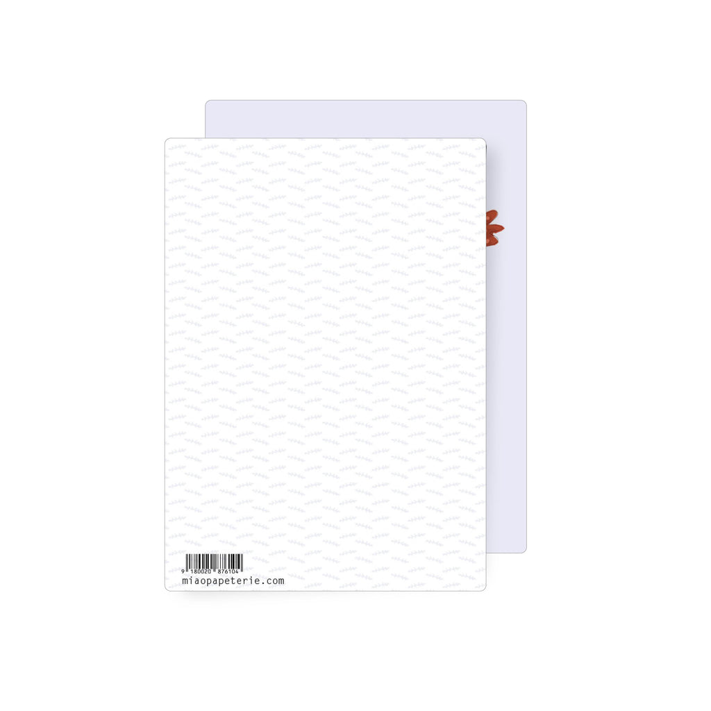 Schulmaus Blau | Postkarte