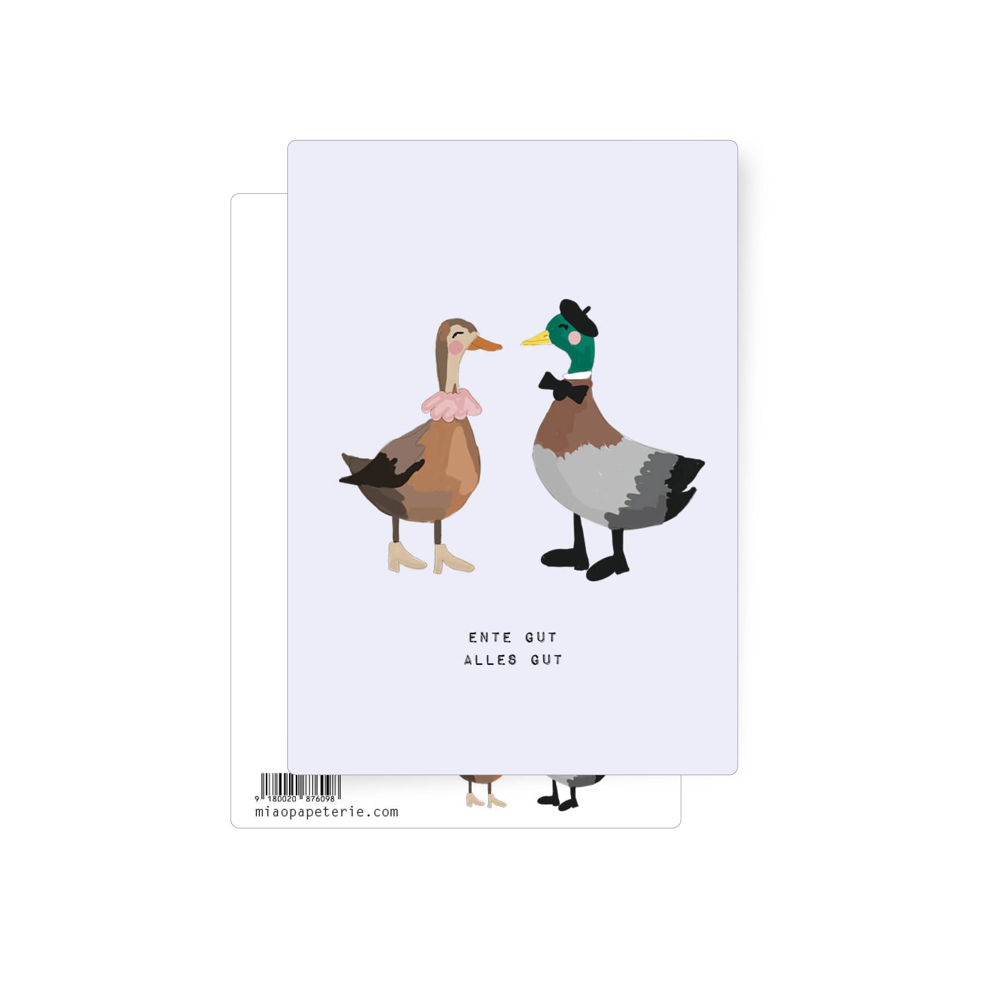 Ente gut | Postkarte