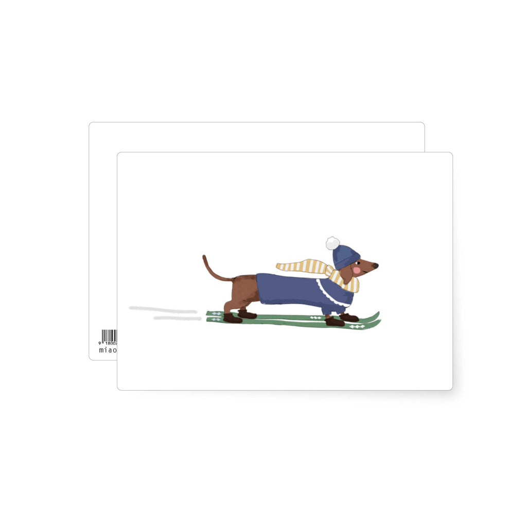 Weihnachtsdackel | Postkarte
