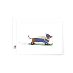 Weihnachtsdackel | Postkarte