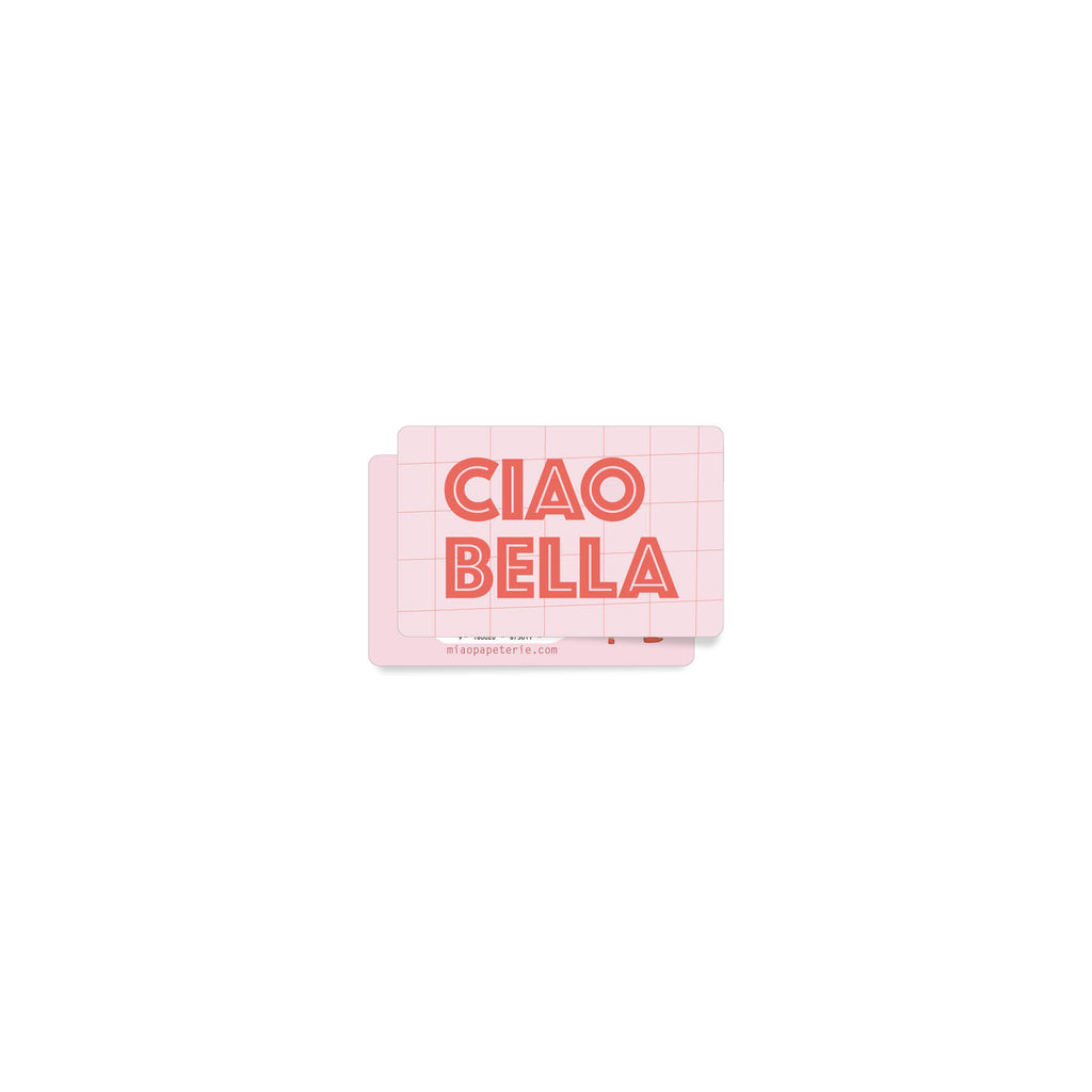 Ciao | Minikarte