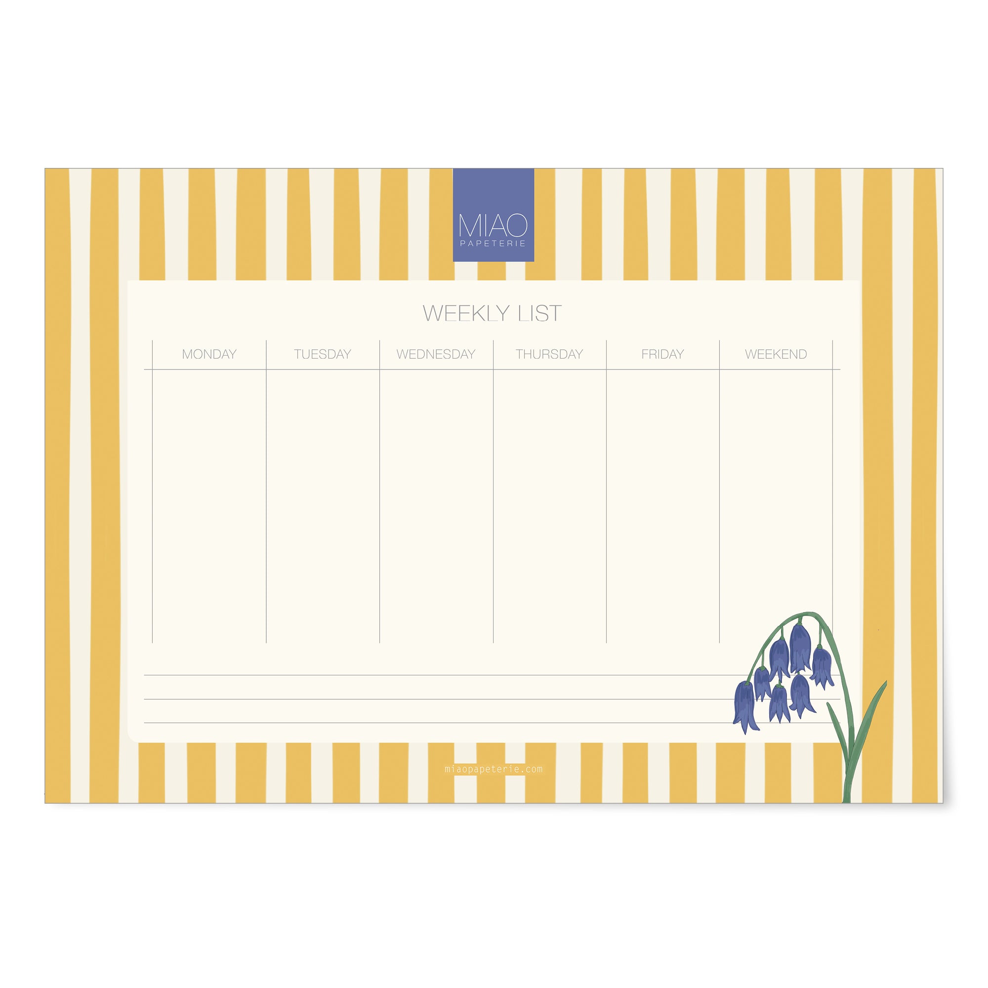 Gelb | Weekly List