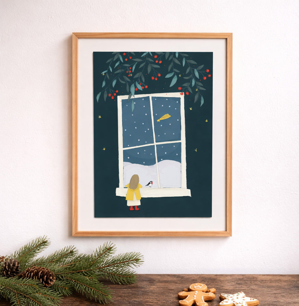 Weihnachtsfenster | Art Print A4